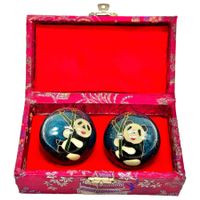 Boules de Santé Traditionnelles Qi Gong, Panda Bleu