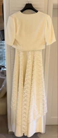 Elegantes bodenlanges Hochzeitskleid Grösse 38 inkl. Bolero