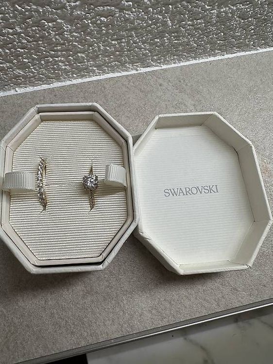 Swarovski Anelli: Swarovski Ring Set (2) goldfarben Gr. 55 – Usato da Brügglen venduto da niinelii 3