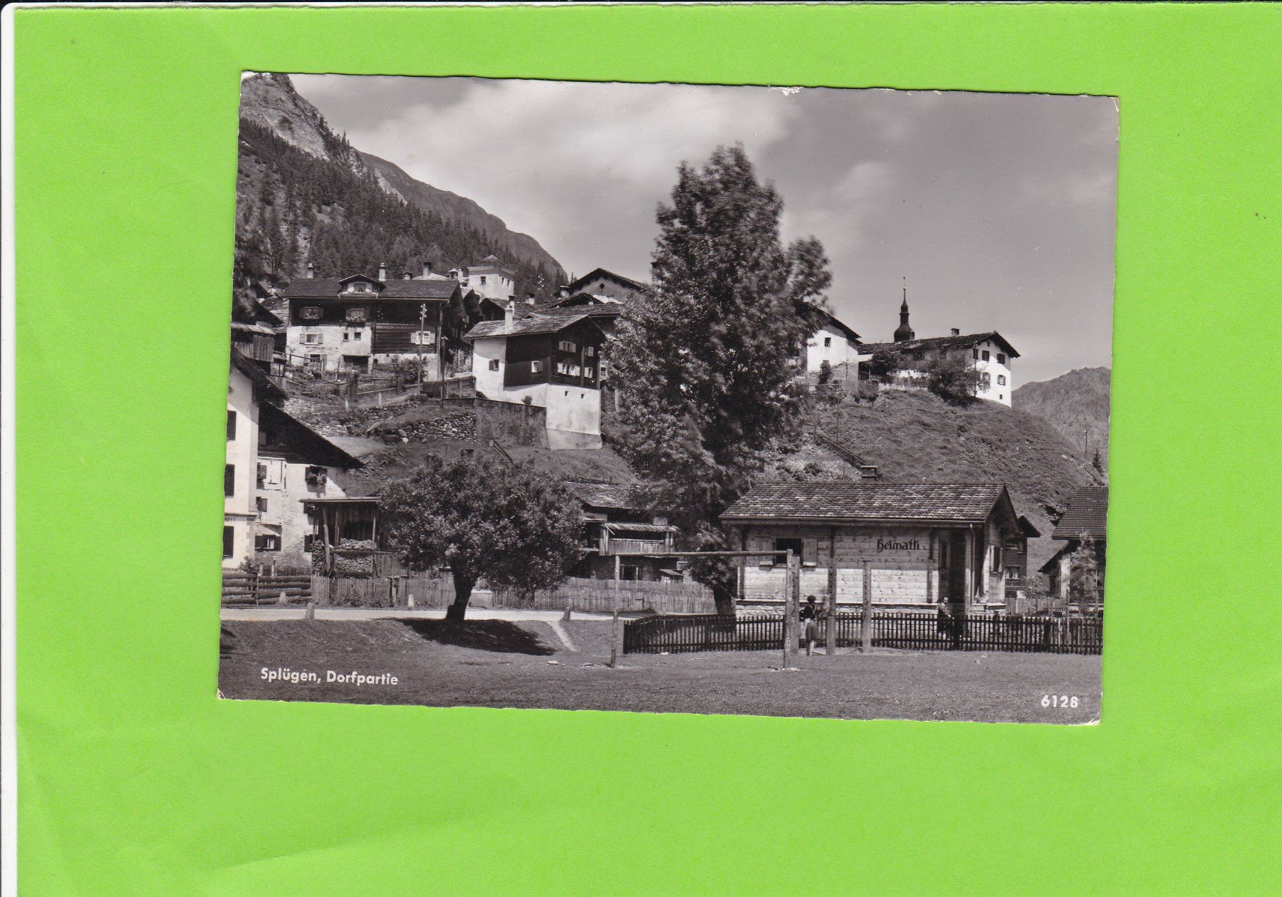 Cartoline postali: Splügen-Dorfpartie – Usato da St. Peterzell venduto da neckertal