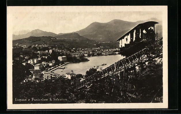 Cartes postales: S. Salvatore, Lugano e Funicolare, Bergb – D'occasion à Berlin par bartko-reher