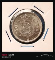 SPANIEN - 50 PESETAS 1975 * 80 - UNZIRKULIERT IM MUENZKARTON