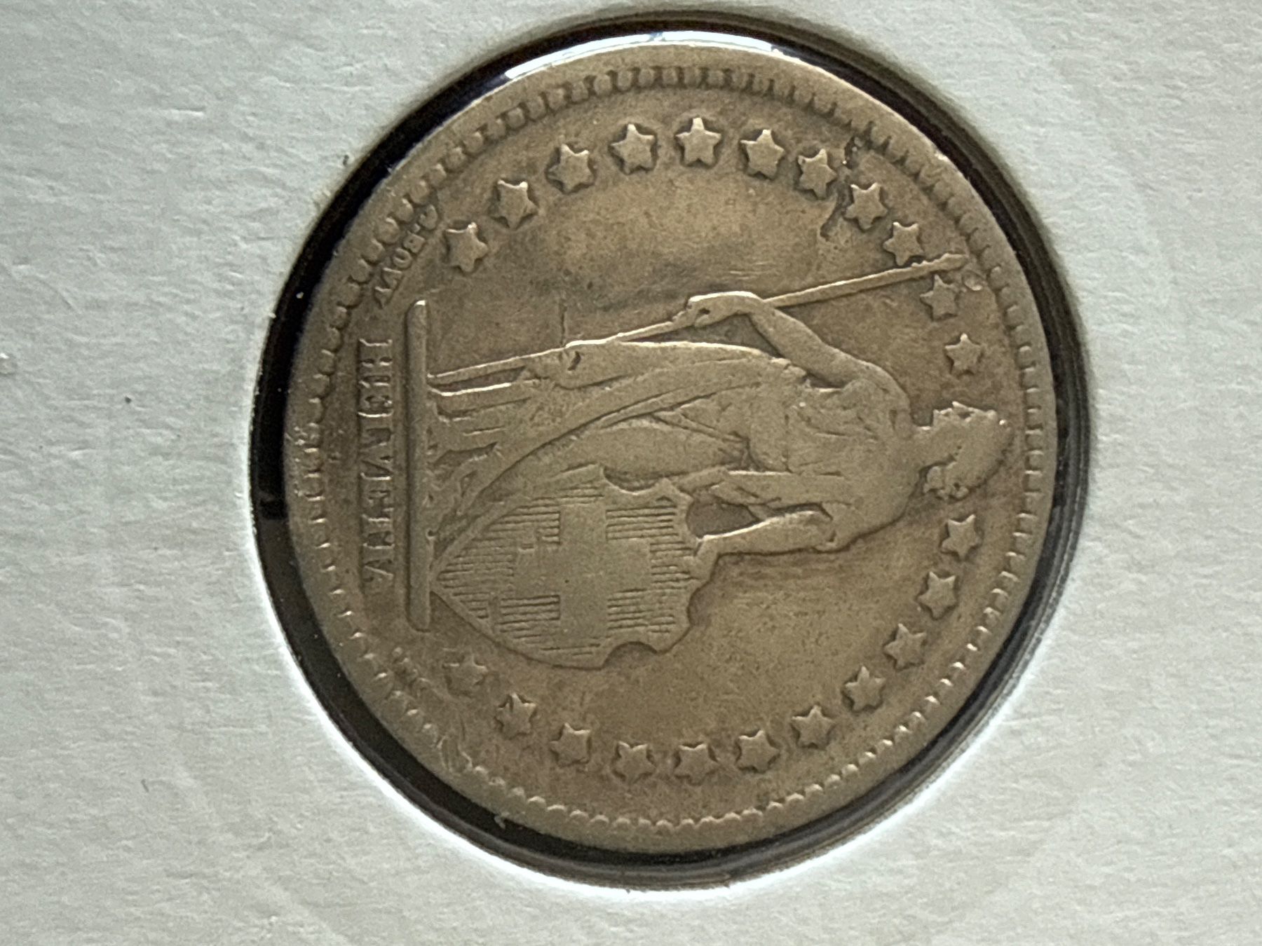 Tutti le monete: Swiss 1 franc 1921 Silver Coin – Usato da Pully venduto da ta571 2