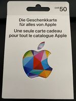 Die 50 sFr. Geschenkkarte für alles von Apple