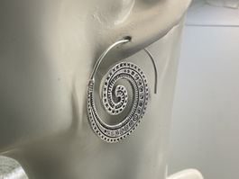 Spiralohrringe in Sterlingsilber