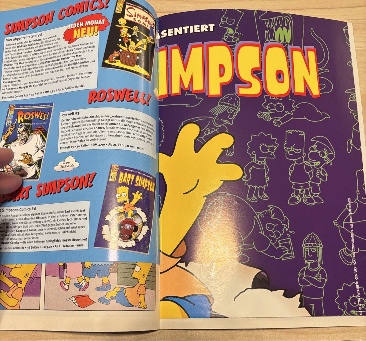 Fumetti: Bart Simpson, Heft 1, druckfrisch mit Poster – Nuovo (secondo la descrizione) da Kehrsatz venduto da Raboy 2
