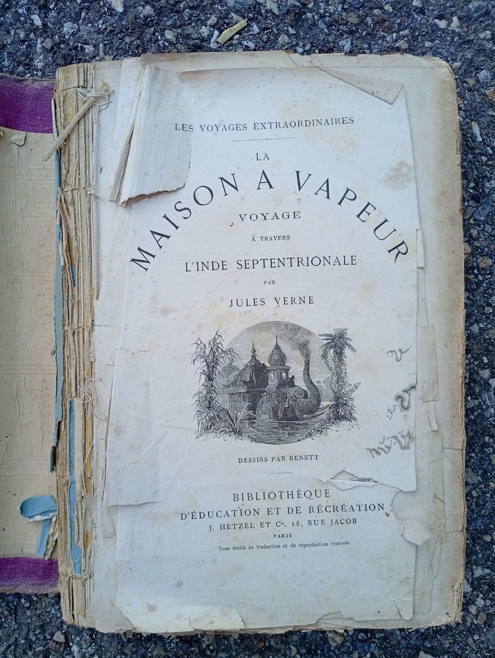 Libri: Jules Verne La maison à vapeur – Usato da Perrefitte venduto da 36B 5