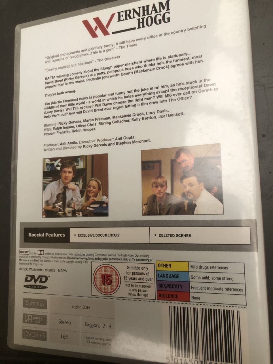 Tous les DVDs: The Office DVD Complete First Series BBC – D'occasion à Flaach par rubo7 1