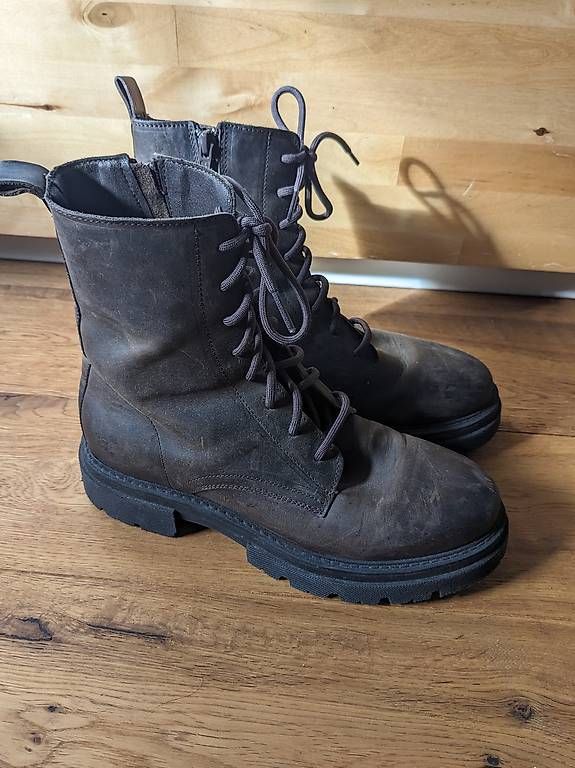 Damenschuhe: Stiefelette 37 Leder BIANCO – Gebraucht aus Bremgarten b. Bern von Kalamaki 2