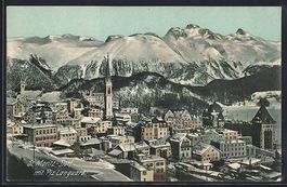 St. Moritz-Dorf, Ortsansicht im Winter m