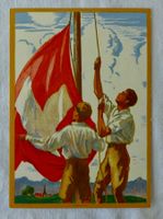 BUNDESFEIER 1929 mit Ballonpost, Landung Tegerfelden