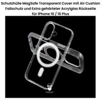 iPhone 16 Schutzhülle Hybrid MagSafe Acrylglas Fallschutz