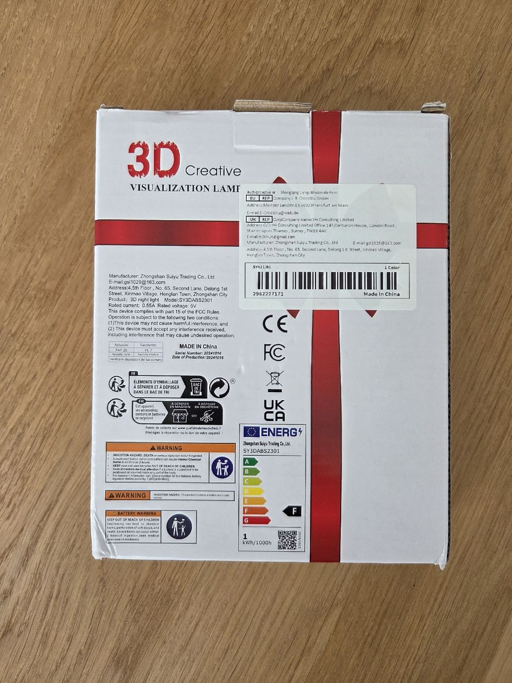 Toutes les décorations: 3D Creative Visualization Lampe mit Stift originalverpackt – Neuf avec emballage d'origine à Zürich par mi.ha.6 3