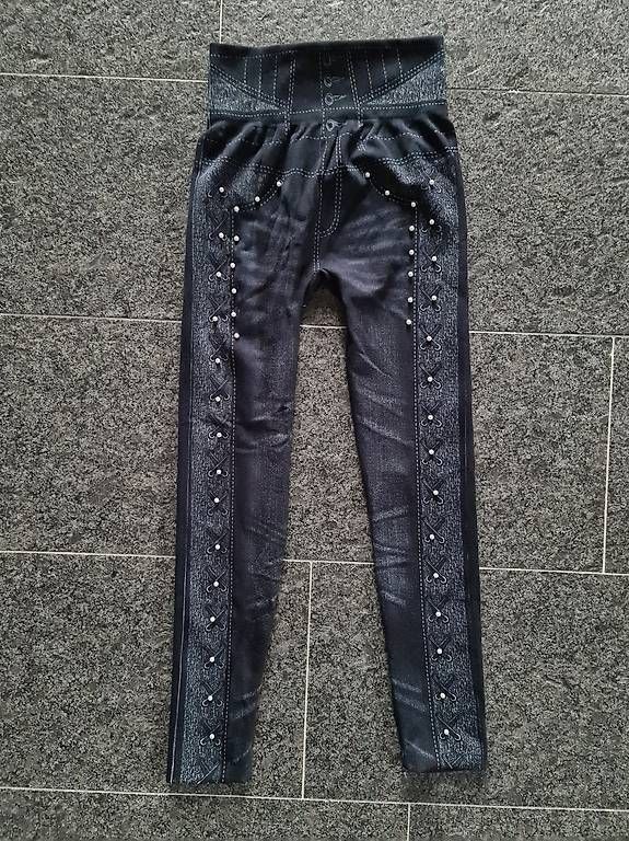 Leggings: Leggings Jeanslook, Gr  M/L, neu – Usato da Opfikon venduto da rockqueen666