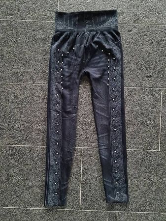 Leggings Jeanslook, Gr  M/L, neu