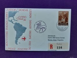 Erstflugbrief 1962 !!! Vaduz-ZH-Buenos Aires 25.2.1962