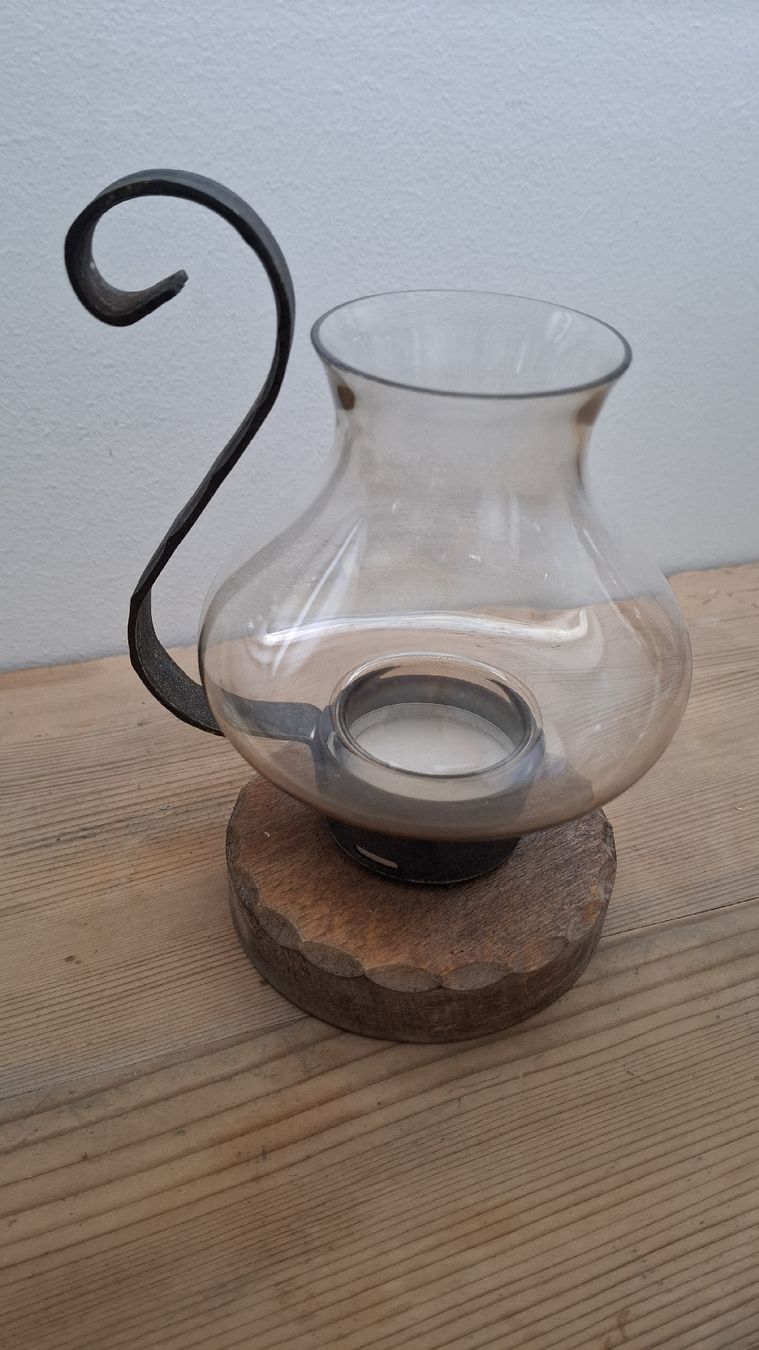 Bougeoirs: Windlicht Glas Metall Holz – D'occasion à Buochs par regenbogen7365 1