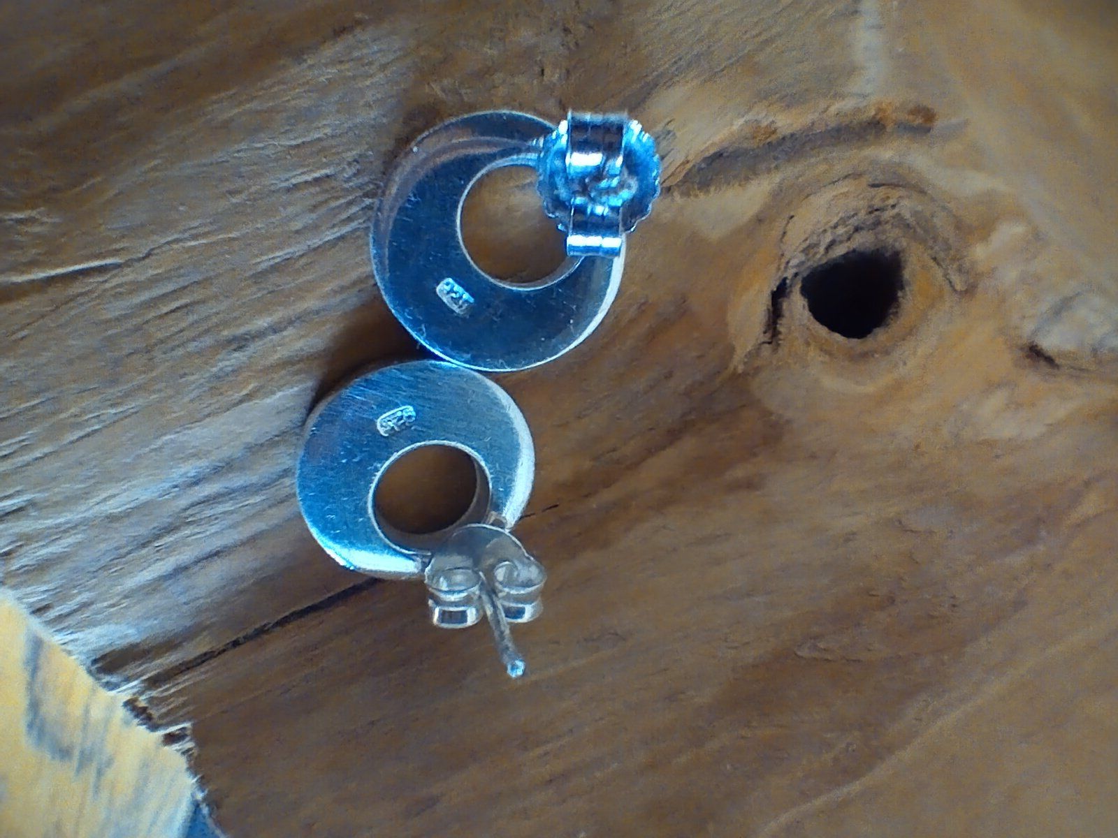 Orecchini pendenti & Orecchini a lobo: OHRRINGE MIT PERLMUTT INLAY IN 925 SILBER – Usato da Romanshorn venduto da BoutiqueA 1