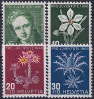 1946, PJ J117-J120 Serie Einzelmarken postfrisch **.