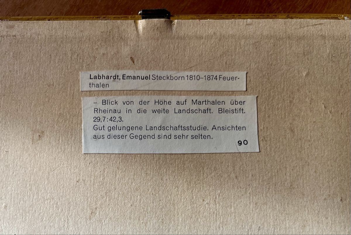 Dipinti: Studie von Emanuel Labhardt - Blick über Rheinau – Usato da Ottikon venduto da san_w99n 4