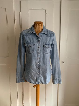 Jeansbluse hellblau - 36