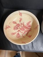 Beau récipient Lavabo Imperial Wessel Bonn Distel rouge!