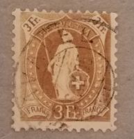 1909G) 72A, Stehende Helvetia feiner  Vollstempel Kt 40.-++