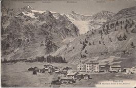 Karte Saas Fee 1913