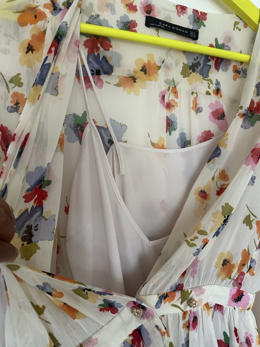 Zara Vestiti: Zara Sommerkleid mit Blumen-Muster Grösse S – Usato da Stäfa venduto da buecher10 4