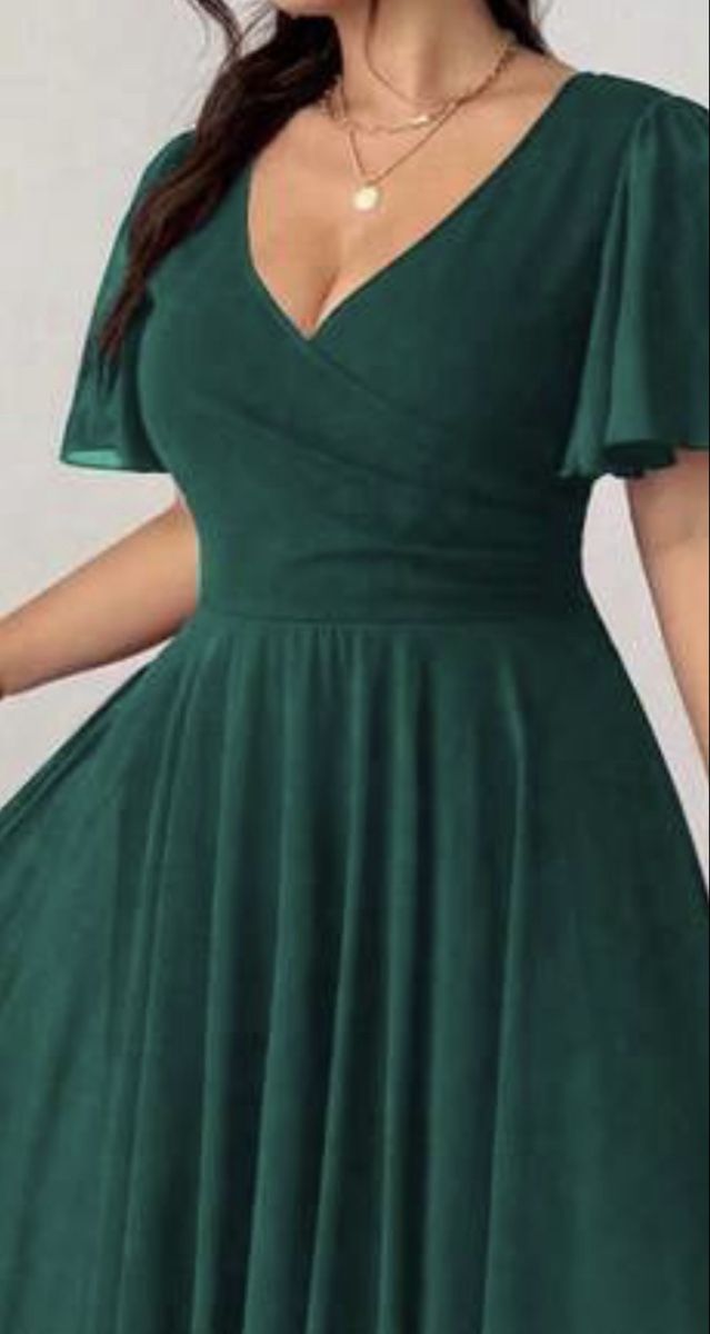 Shein Vestiti: Dunkelgrünes Maxikleid, Grösse XXL – Nuovo e nell'imballaggio originale da Cazis venduto da and_97hg 3