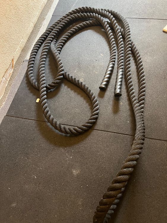 Suoumwa Battle Rope Trainingsseil - Tragbares Fitnessgerät Mit Federstange Für Zuhause
