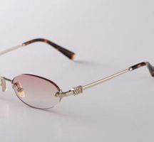 Miu Miu Unisex Sonnenbrille Rosé-Gold mit Etui – Elegant & S
