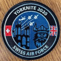 Schweizer Luftwaffe Yorknite 2020 Patch mit Heli