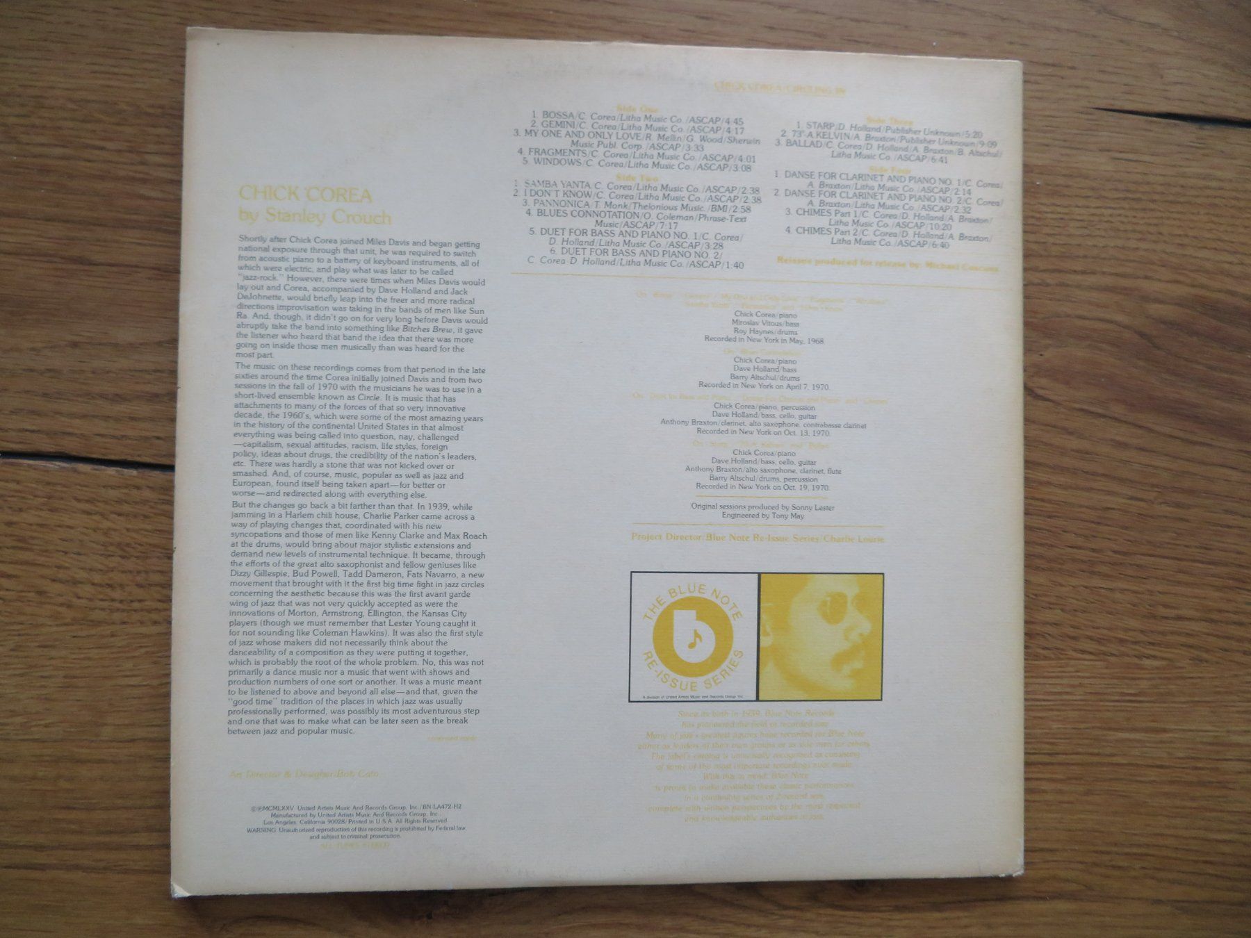 Schallplatten: CHICK COREA 2LPS CIRCLING IN – Neu (gemäss Beschreibung) aus Zürich von max_cp5f 1