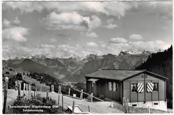 Cartoline postali: Glaubenberg, Barackenlager, gelaufen 1971 – Usato da Frauenfeld venduto da POML