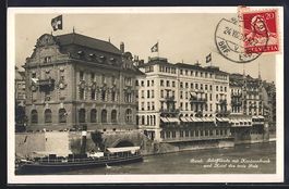 Basel, Schifflände mit Nationalbank und