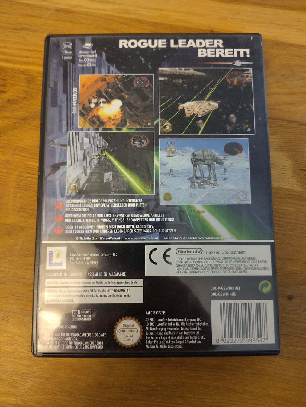 Nintendo Giochi: Star Wars: Rogue Leader - Rogue Squadron 2 - Nintendo Gamecu – Usato da Kloten venduto da SuperRetroPixels 1