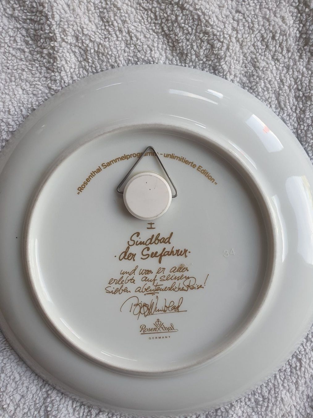 Rosenthal Tutte le decorazioni: Rosenthal Wandteller Sindbad der Seefahrer – Usato da Döttingen venduto da fonzi3 4