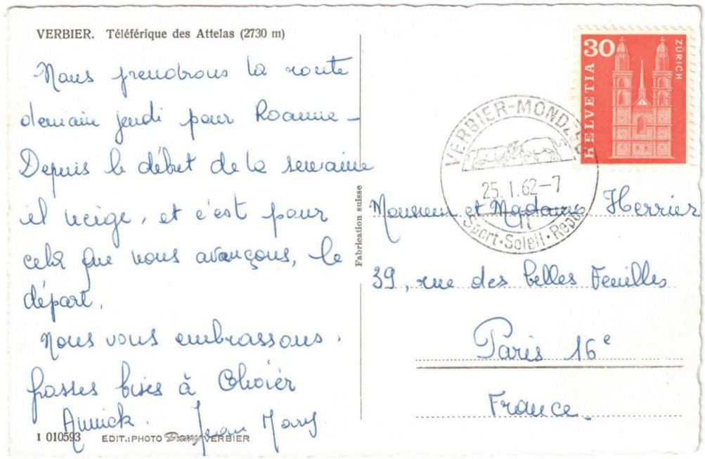 Cartoline postali: Verbier - Luftseilbahn Attelas – Usato da Binningen venduto da Mountainrider 1