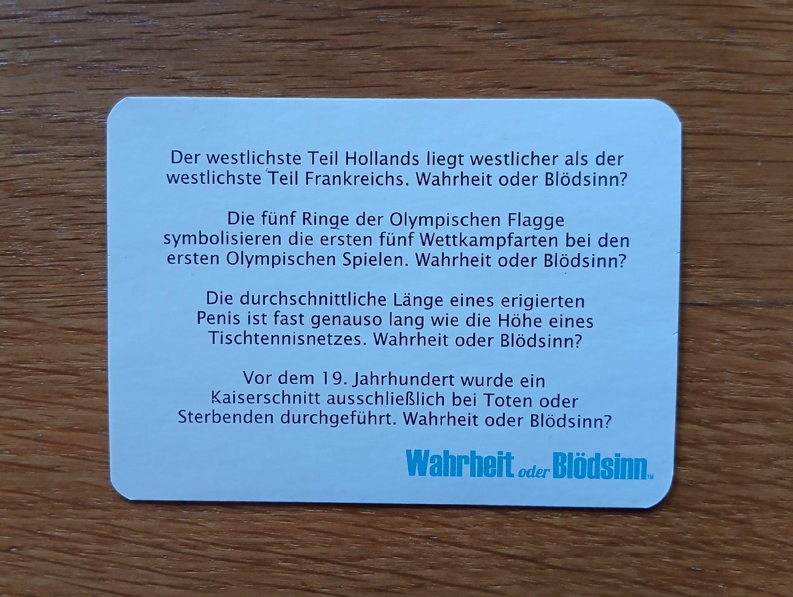 Giochi: Wahrheit oder Blödsinn Spiel – Usato da Reutigen venduto da CorinaAeschlimann 4