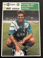 Signierte Sammelkarte Beat Sutter FCSG 95/96