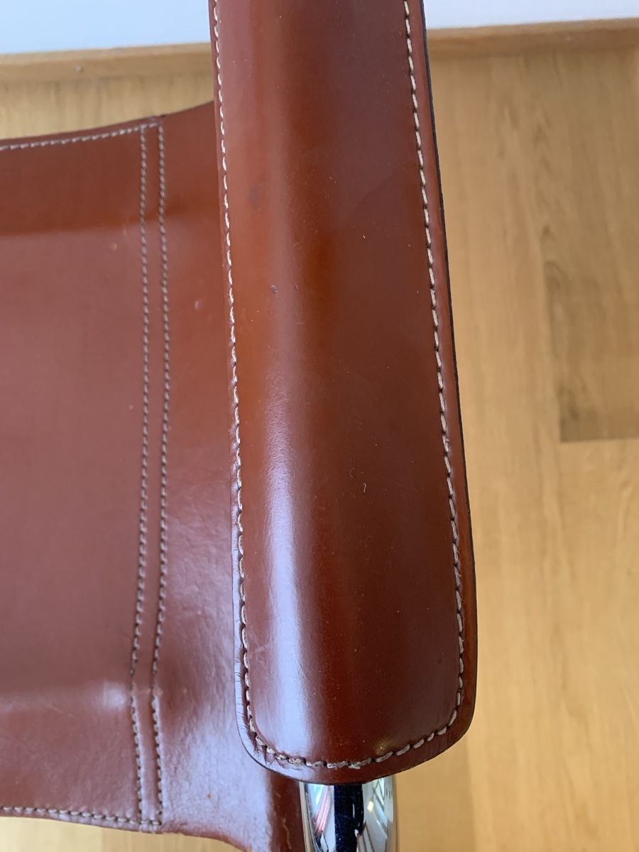 Breuer Poltrone: 2 Freischwinger Marcel Breuer Cognac Leder – Usato da Jona venduto da Lips 5