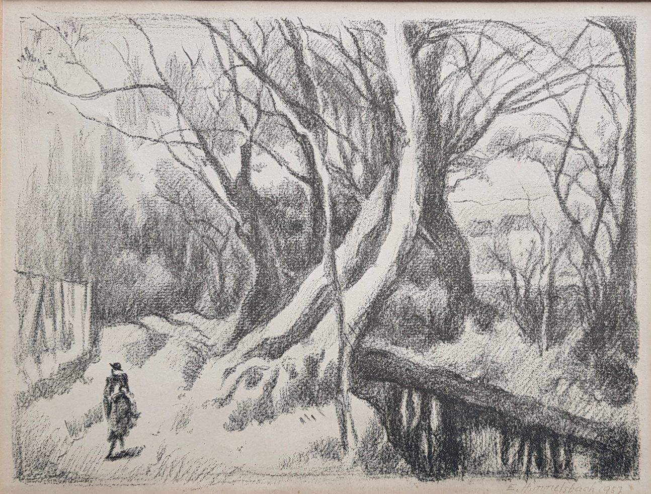 Grafica & Litografie: Emil Himmelsbach  1881 - 1967 Basel     -    Schweizer Kunst – Usato da Horw venduto da Kunstreich7 1