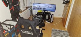 Gaming Simulator Set: Lenkrad, Sitz, Monitor & PS5!