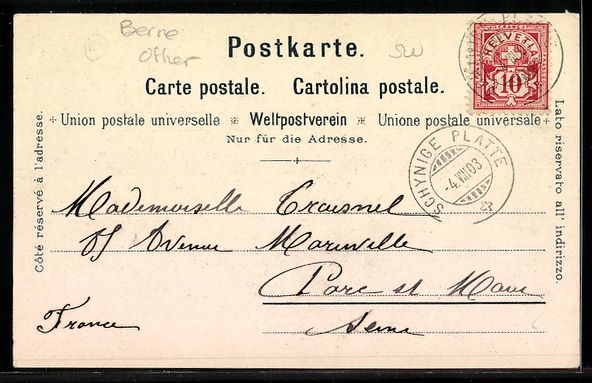 Cartes postales: Schynige Platte /Berneroberland, Hotel S – D'occasion à Berlin par bartko-reher 1