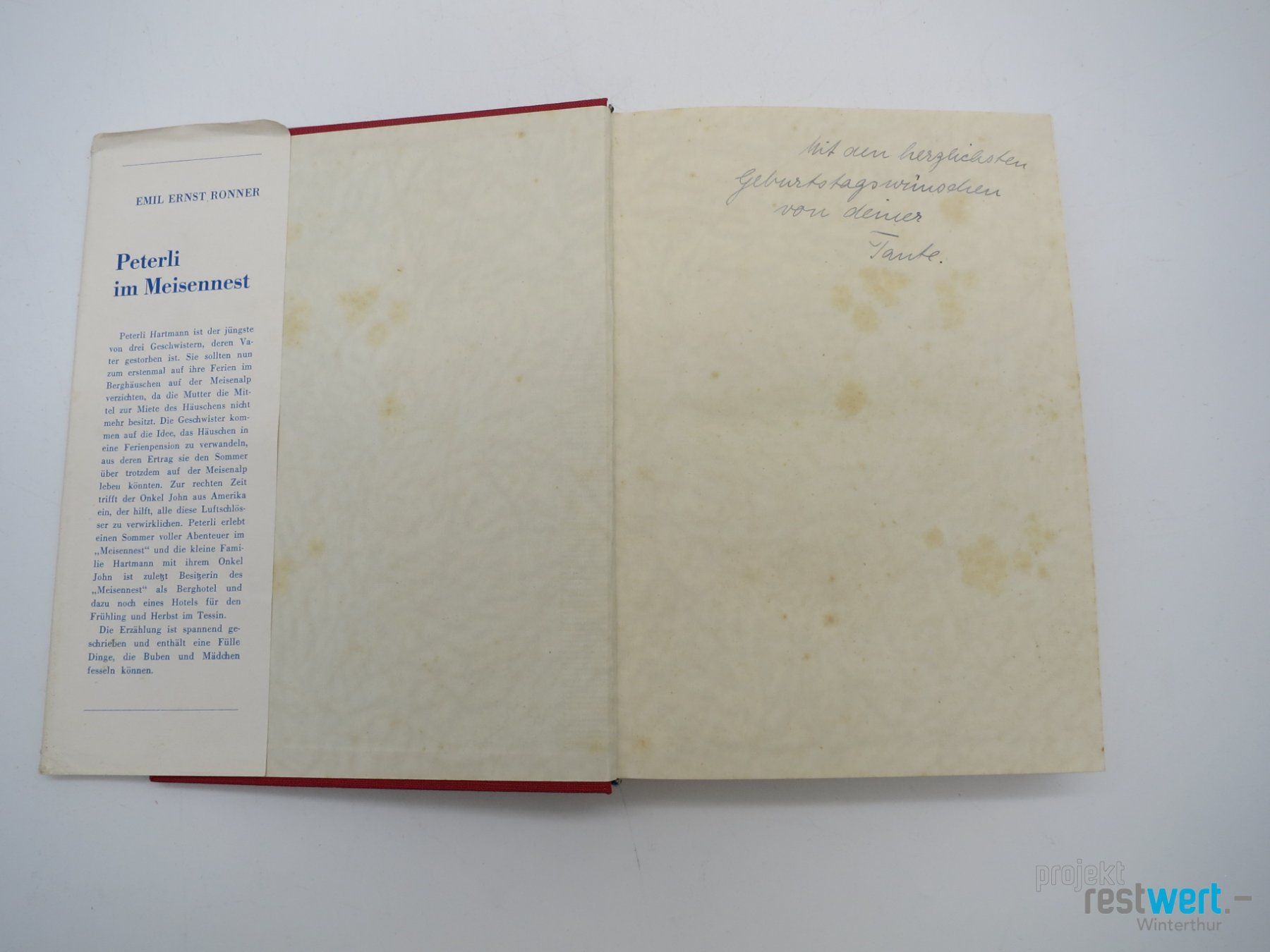Libri: EMIL ERNST RONNER Peterli im Meisennest – Usato da Winterthur venduto da Restwert_Winterthur 2
