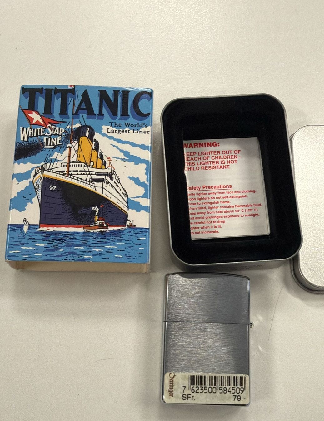 Zippo Briquets: ZIPPO FEUERZEUG TITANIC – D'occasion à Zürich par freioccasionen 4