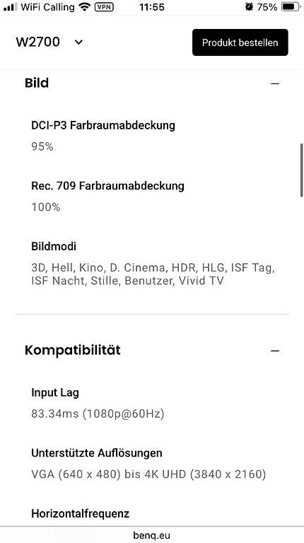 Proiettori: BenQ w2700 4K Beamer – Usato da Greppen venduto da chr_22d9 3