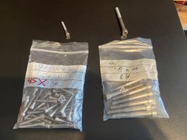 Inbus Schrauben Sets: 45 Stk. M5x35 und 8 Stk. M8x70