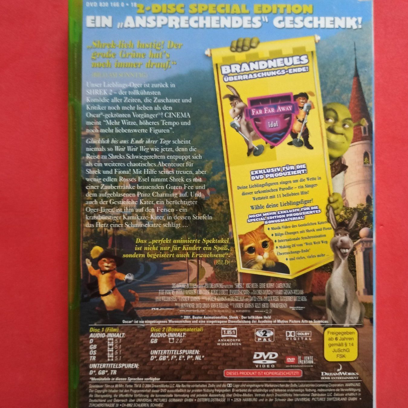 Tutti i DVDs: Shrek 2 - SPECIAL EDITION – Usato da Dübendorf venduto da kb86_MOVIE 1